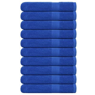 vidaXL Saunatücher 10 Stk. Blau 80x200 cm 360 g/m² 100% Baumwolle
