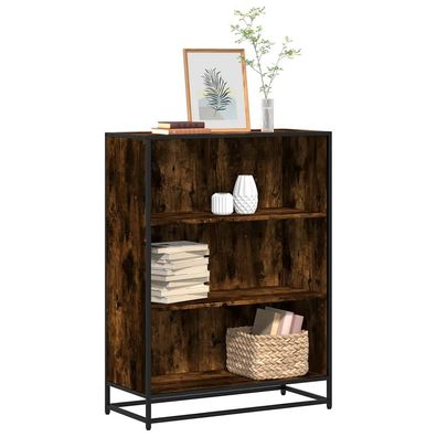 vidaXL Bücherregal Räuchereiche 80,5x35x107,5 cm Holzwerkstoff