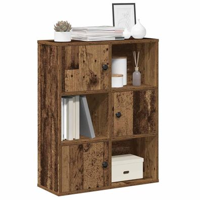vidaXL Bücherregal Altholz-Optik 60x24x76,5 cm Holzwerkstoff