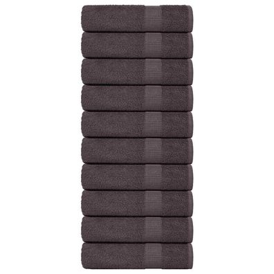 vidaXL Badetücher 10 Stk. Anthrazit 100x150 cm 360 g/m² 100% Baumwolle