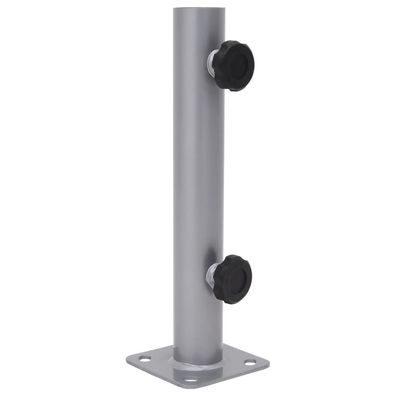 vidaXL Sonnenschirmständer für Ø32/34/38 mm Mast Silbern Stahl