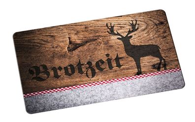 Frühstücksbrettchen Brotzeit, Hirsch