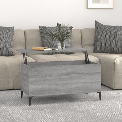 vidaXL Couchtisch Grau Sonoma 90x44,5x45 cm Holzwerkstoff