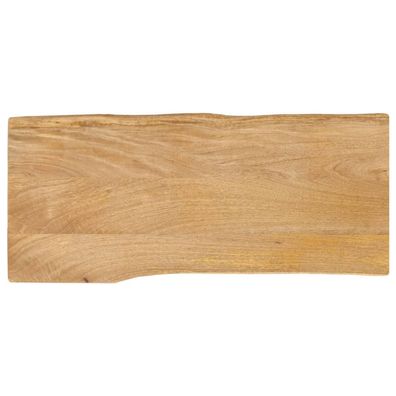 vidaXL Tischplatte mit Baumkante 90x40x2,5 cm Massivholz Mango