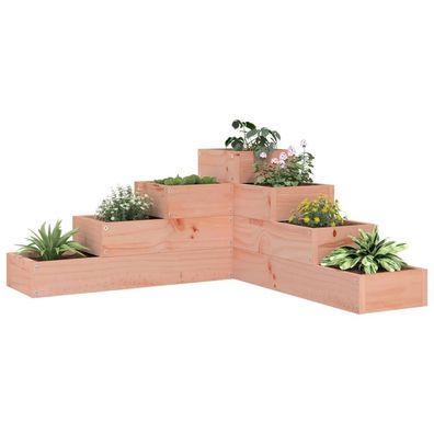 vidaXL Pflanzentreppe 4 Stufen 80,5x79x36 cm Massivholz Douglasie