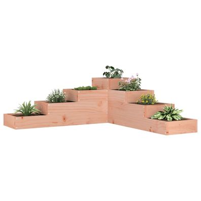 vidaXL Pflanzentreppe 4 Stufen 106x104,5x36 cm Massivholz Douglasie