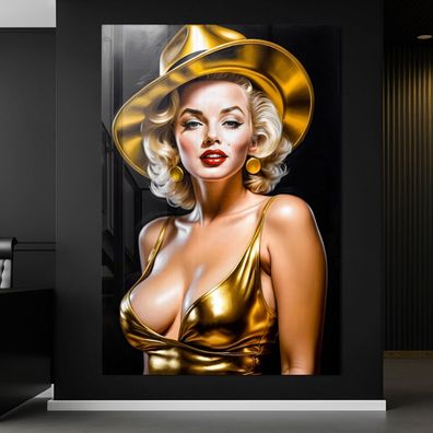Marilyn Monroe Frau, Popsängerin Kunst Bild, Wandbild Leinwand, Acrylglas, Poster a9