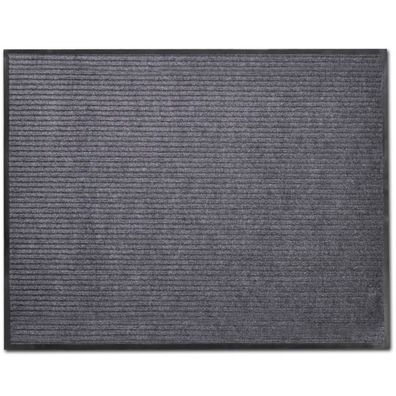 vidaXL Fußmatte PVC Grau 90x120 cm