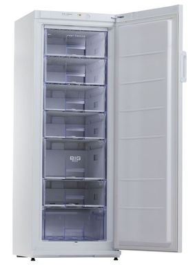 Gastronomie KBS Tiefkühlschrank 232 Liter 600x650x1630 mm Stahlblech weiß pulverbe
