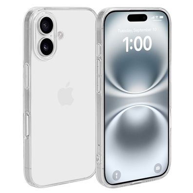 doupi Ultra Slim Case iPhone 16 TPU Clear Schutz Hülle Soft Skin Cover Transparent
