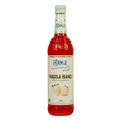 Il Doge Sirup Weisse Erdbeere / 0,7 ltr. Alkoholfrei / für Bar und Küche