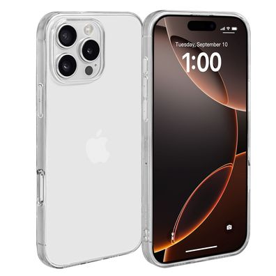 doupi UltraSlim Case iPhone 16 Pro TPU Clear Schutz Hülle Soft Skin Cover Transparent