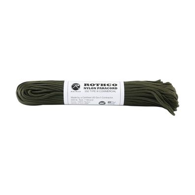 NEU Rothco Paracord oliv Seil 5mm 30m für Camping Outdoor Survival Bushcrafting