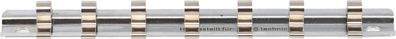 Aufsteckschiene mit 7 Clips | 6,3 mm (1/4") BGS