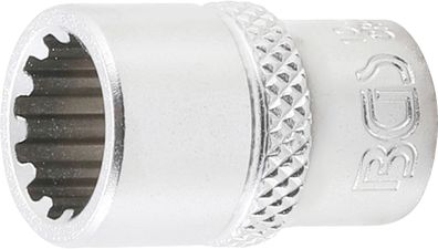 Steckschlüssel-Einsatz Gear Lock | Antrieb Innenvierkant 6,3 mm (1/4") | SW 10 mm BGS