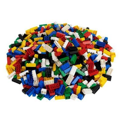 Q-Bricks Teilebox - 1000 Klemmbausteine - XXL Basismischung