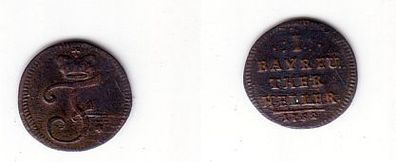 1 Heller Kupfer Münze Brandenburg Bayreuth 1752 (109686)