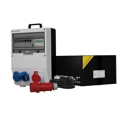 Stromverteiler TD-S/ FI 1x16A 2x230V SKH Kabel 5x4mm2 Stromzähler MID Doktorvolt