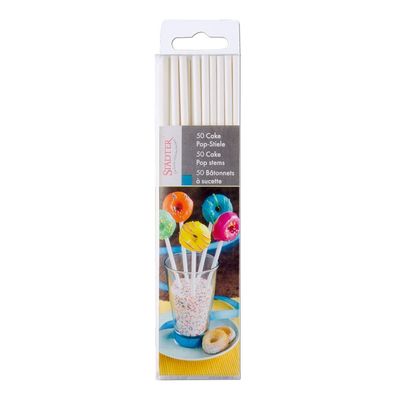 Städter Bâtons à cake pop 15 cm blanc