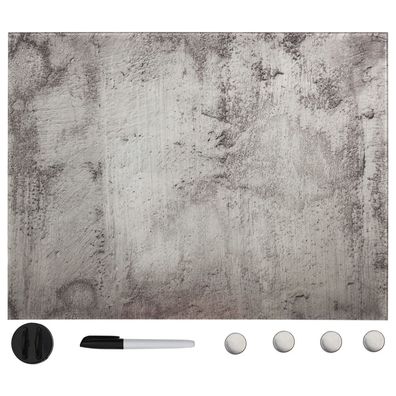 vidaXL Magnettafel Wandmontage Glas 80x60 cm