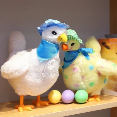 Legen Sie Eier Musik Huhn lustig Huhn Spielzeug Puppe elektrisch verrückt Plüs