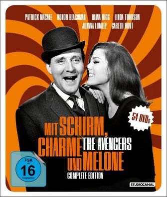 Mit Schirm, Charme und Melone - Kompl. Box (DVD) Complete Edition (2024), 54 DVDs s/w