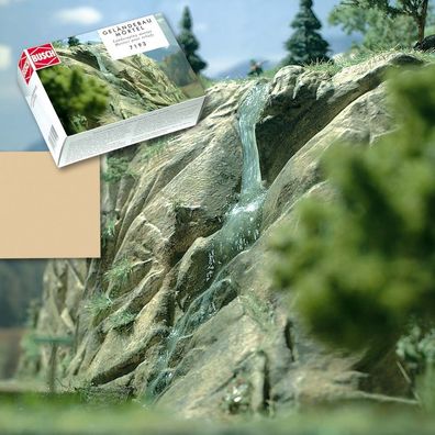 Busch 7193 Geländemörtel sandbraun Spachtelmasse fein Geländegestaltung 1000g