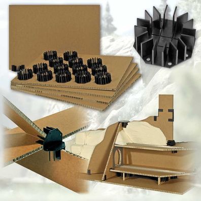 Busch 7206 Geländebau Stecksystem mit Wabenplatten für Berge Auffahrten