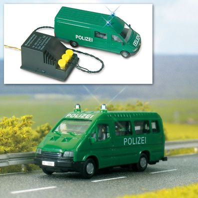 Busch H0 5935 Blaulicht-Blink-Set blau - Einbausatz für H0-Fahrzeuge Autos