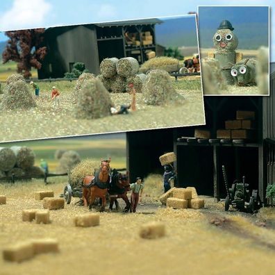 Busch H0 1212 Heu-/Strohballen Szenen-Set "Landwirtschaft" 42-tlg. 1:87