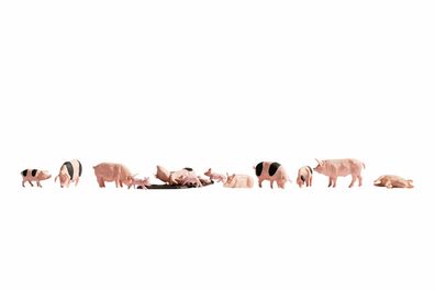 Noch H0 15712 Figuren-Set Tiere Schweine 1:87