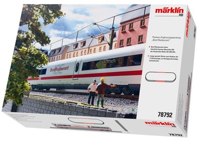 Märklin H0 78792 Personenwagen mit Gleisen ICE Bord Restaurant Ergänzungspackung