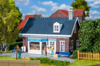 Faller H0 131323 Gebäude-Bausatz Milchladen Wohnhaus mit Geschäft Kiosk 1:87