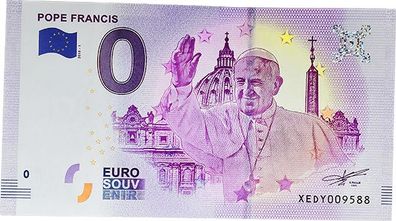 0 Euro Souvenir Schein 2018 - Papst Franziskus #588*