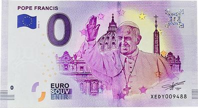 0 Euro Souvenir Schein 2018 - Papst Franziskus #488*