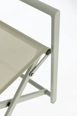 Bizzotto - Regiestuhl Taylor 2er-Set aus Aluminium, Breeze