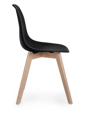 Bizzotto - Stuhl System 4er-Set, Schwarz