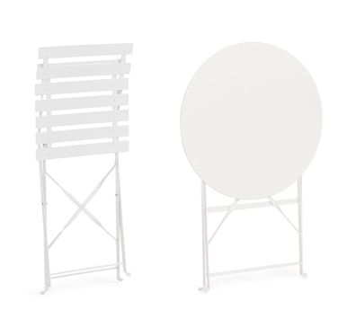 Bizzotto - Garten-Set Austin, Stéhle & Tisch, Weiß