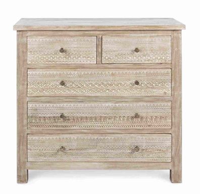 Bizzotto - Kommode Mayra aus Mangoholz, 93 cm