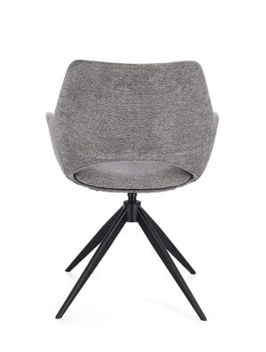 Bizzotto - Esszimmerstuhl Vivian mit Armlehne, Grau