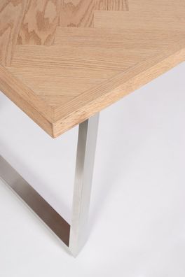 Bizzotto - Esstisch Dukat aus MDF 180x90 cm, Silber