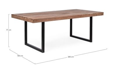 Bizzotto - Esstisch Egon aus Akazienholz, 200 cm