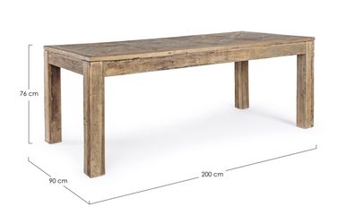 Bizzotto - Esstisch Kaily aus Ulmenholz, 200 cm