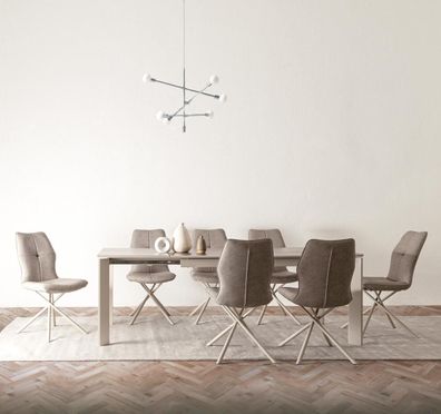Bizzotto - Esszimmerstuhl Kepler aus Kunstleder, Taupe