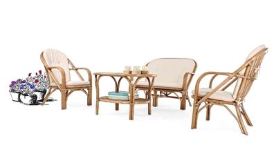 Bizzotto - Couchtisch Golf aus Rattan
