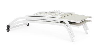 Bizzotto - Sonnenliege Cleopass 2er-Set aus Aluminium, Lagun