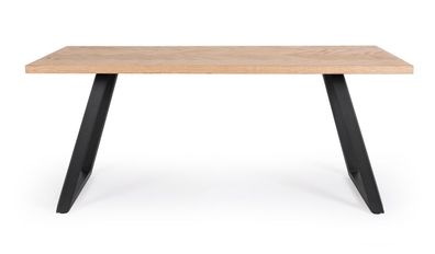 Bizzotto - Esstisch Dukat aus MDF 180x90 cm, Schwarz