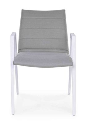 Bizzotto - Gartenstuhl Axor (2er Set) aus Aluminium und Sunbrella Bezug