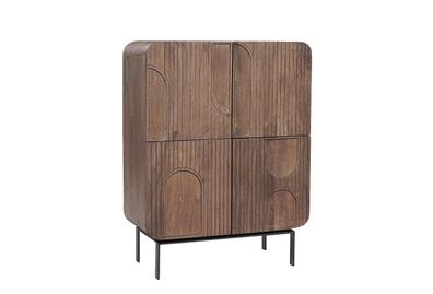 Bizzotto - Highboard Orissa aus Mangoholz, Braun
