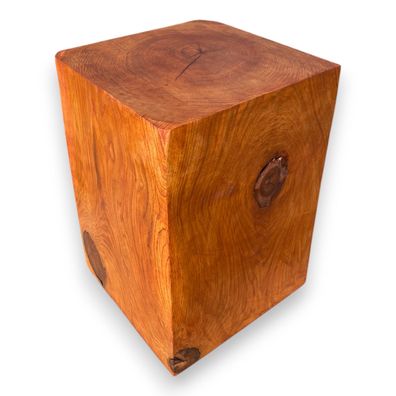 Holzblock Eiche 40x40x.. cm, Tickfarbe, Massiver Eichenblock, Holzklotz, Holzsäule